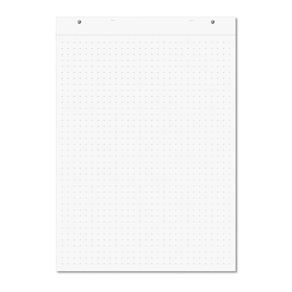 image 1 of Pack of 5 Rhino A1 Educational Dotted 30 Leaf 20mm Dotted with Plain Reverse Flip Chart Pads
