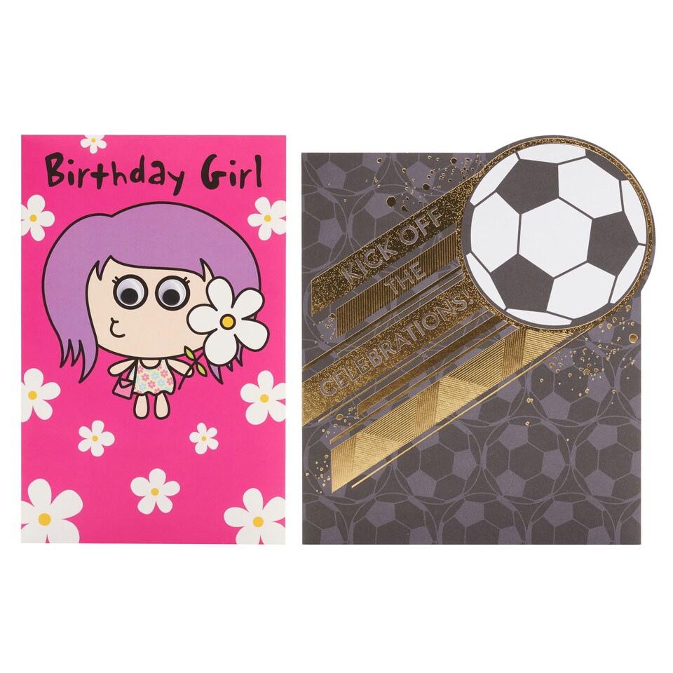 image 1 of UK Greetings | Birthday Card for Her/Girl | Happy Birthday Gifts | Her, Girls, Women | Cartoon Girl Design | With Envelope