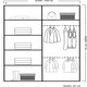 image 3 of Modern Wavy Sliding Mirror Wardrobe 120/150/180/203cm White/Black/Grey/Oak White | 180cm