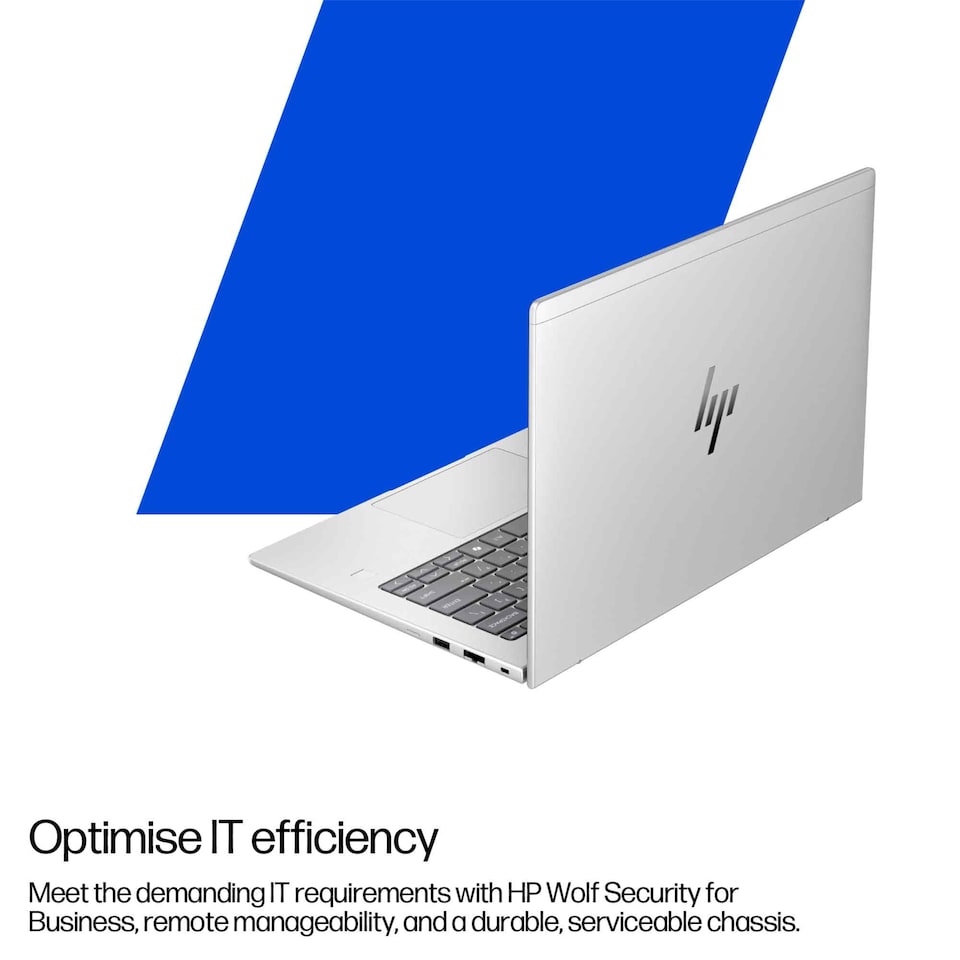 image 1 of HP EliteBook 6 G1i AD4M2ET Notebook AI Intel Core Ultra 5 225U 16GB RAM 512GB SSD 13.3-Inch WUXGA Windows 11 Pro Laptop - Pike Silver