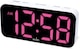 image 3 of Acctim Jaxon White Digital Alarm Clock, LED Colour Changing Display, USB-C Mains Powered, USB-C Charging Port