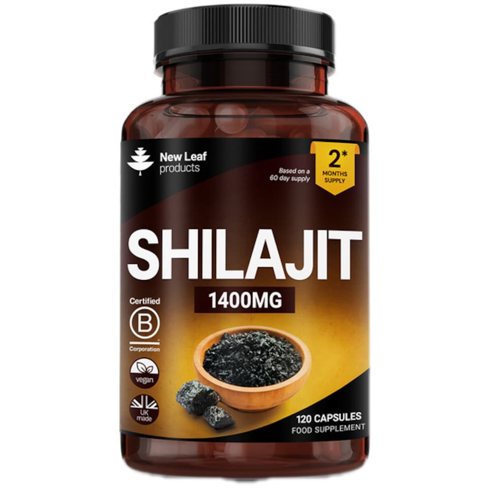 image 1 of Shilajit Capsules 1400mg + 60% Fulvic Acid 120 Caps