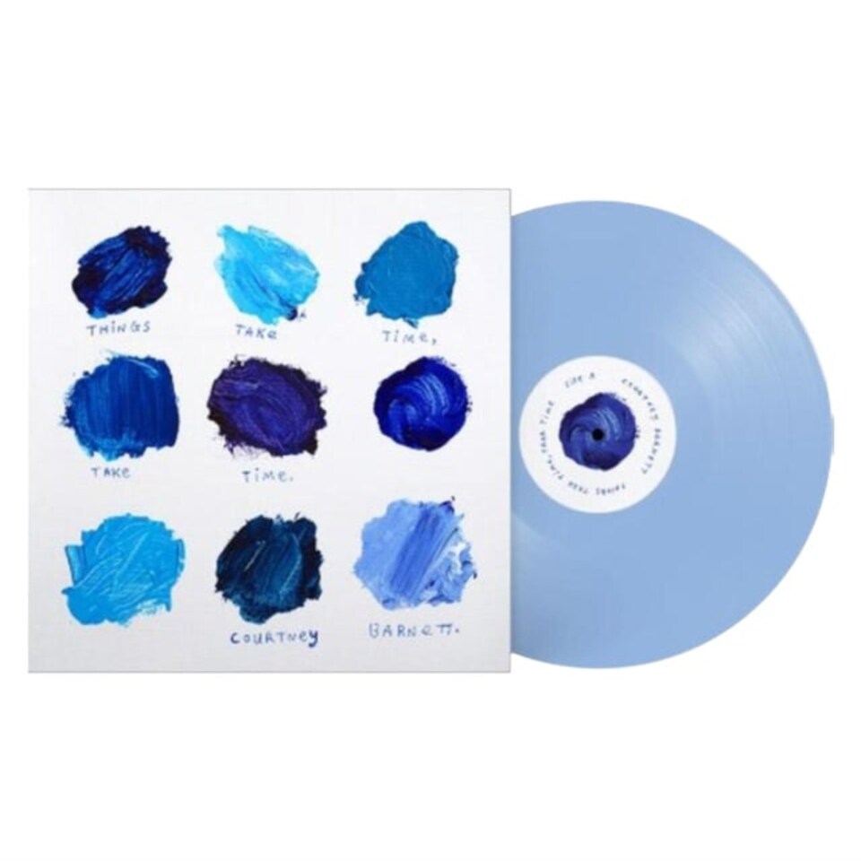 Courtney Barnett LP Vinyl Record - Things Take Time / Take Time (All Eyes On The Pavement Blue Vinyl)