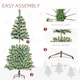 image 6 of HOMCOM 5FT Indoor Christmas Tree Artificial Decoration mas Gift with Metal Stand Branch Tips