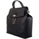 image 6 of Premium Soft Genuine Leather Top Handle Cross Body Shoulder Handbag Purple | Grape/Ivory