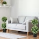 image 10 of HOMCOM Set of 2 Potted Artificial Plants with Lavender Flowers, White
