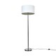 image 3 of ValueLights Charlie Black Floor Lamp Black Velvet Gold Shade & Bulb White