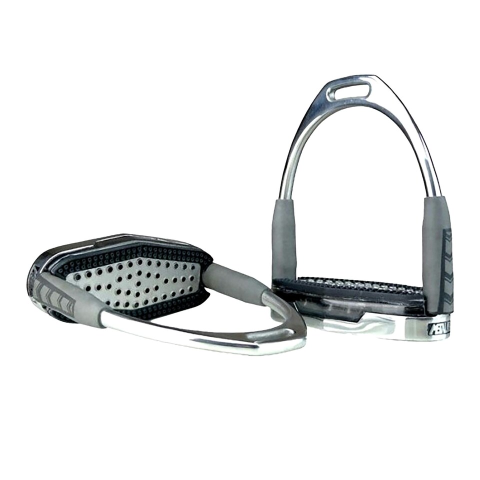Whitaker Air Cushioned Stirrup Irons - Silver - 4.75 inches
