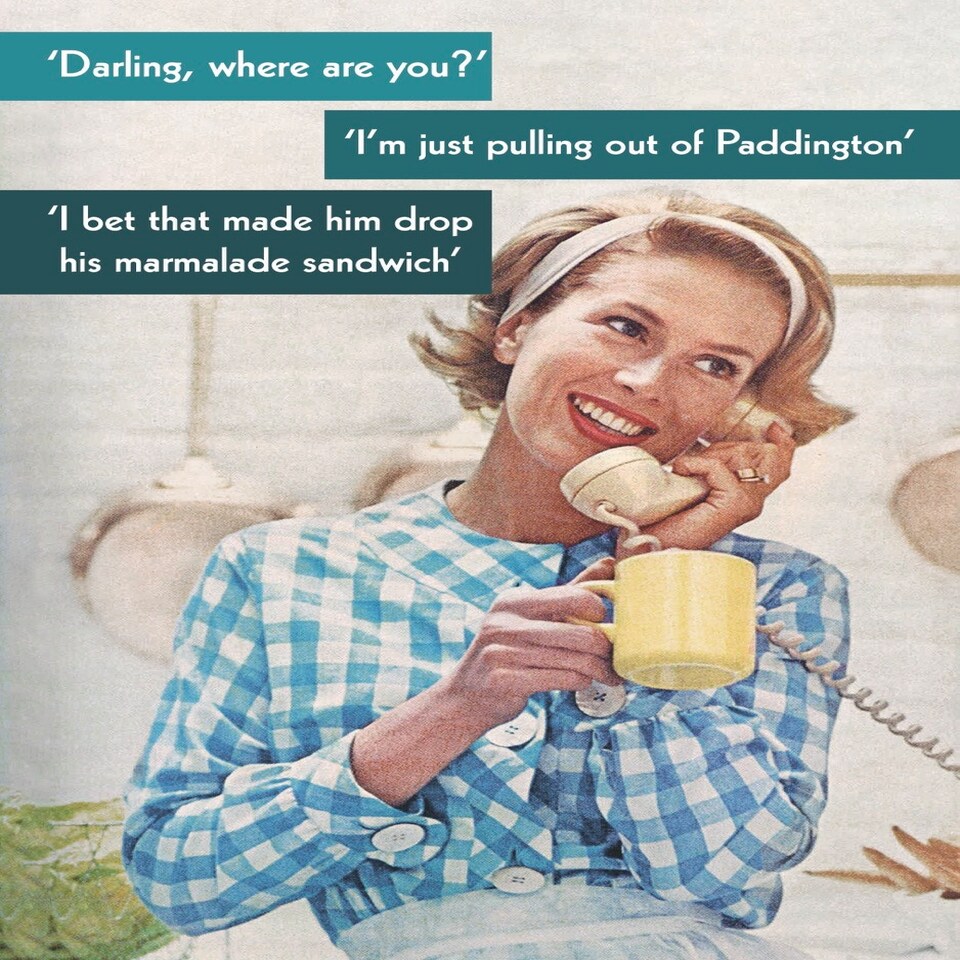 image 1 of I'm Just Pulling Out Of Paddinton Funny Birthday Card