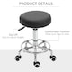 image 8 of Vinsetto Round Rolling Stool, PU Leather Height Adjustable Stool Chair with Wheels and Swivel Seat for Salon, Massage, Spa, Home Kitchen, Black