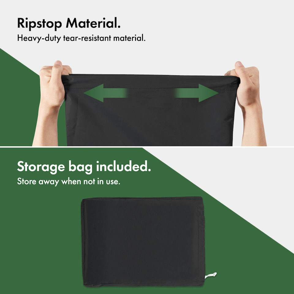 image 1 of VonHaus BBQ Cover Waterproof Black H124.5 x W152 x D67cm | Black