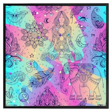 Colourful rainbow (Picutre Frame) Black | M