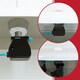 image 5 of SPARES2GO Universal Toilet Cistern Dual Flush Push Button Kit for 20mm 40mm 50mm 60mm Lid Hole (Gloss White)