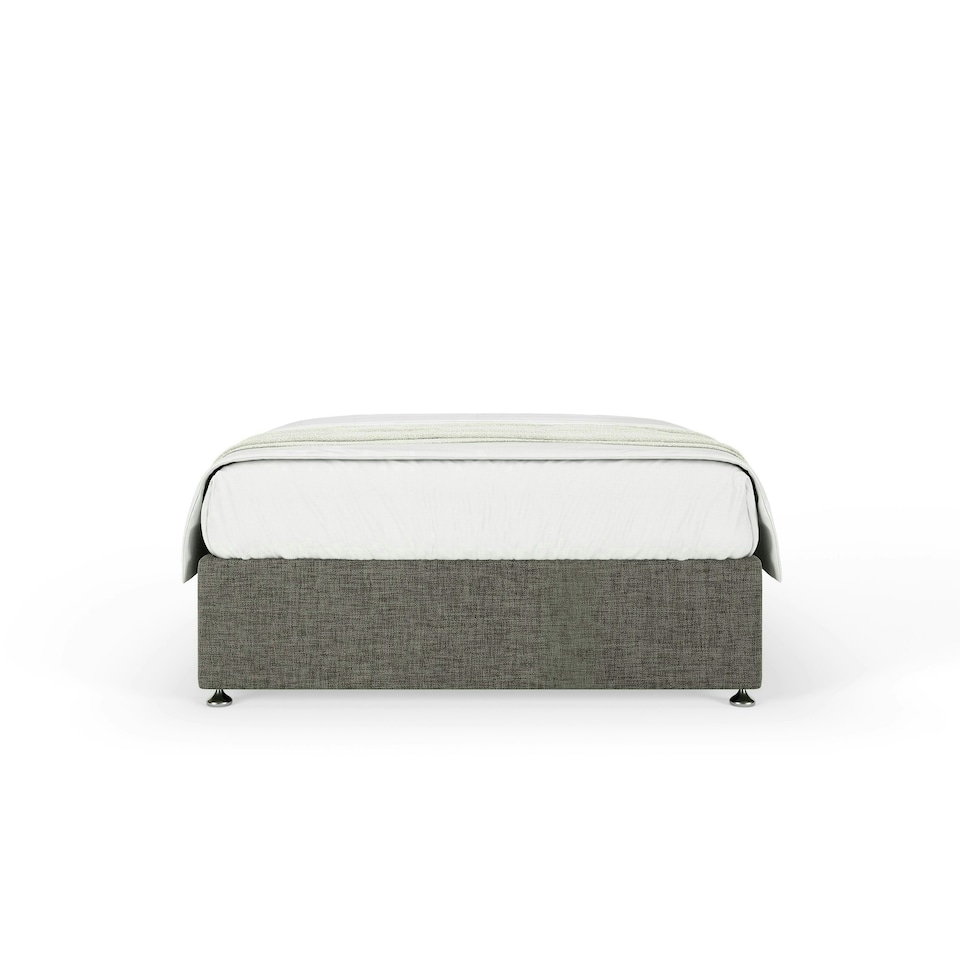 image 1 of Majestic 1000 Pocket Sprung Charcoal Chenille Divan Set And Lona Headboard King Size