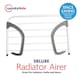 image 2 of Over Radiator Airer Clothes Washing Drying Indoor Rack Adjustable Rail Dryer