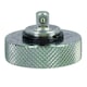 image 2 of 1/4in Drive Palm Ratchet Wrench Thumb Wheel Socket Holder Knurled Grip