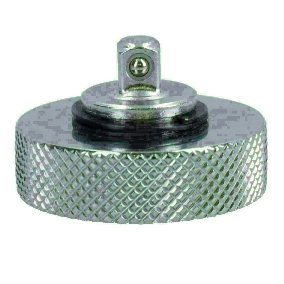 image 1 of 1/4in Drive Palm Ratchet Wrench Thumb Wheel Socket Holder Knurled Grip