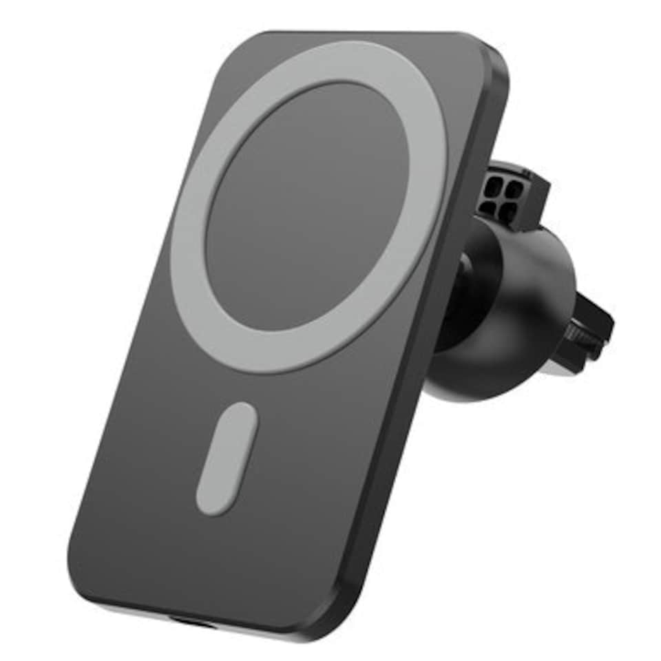 image 1 of Black Wireless Magnetic Mobile Phone Car Charger & Vent Mount