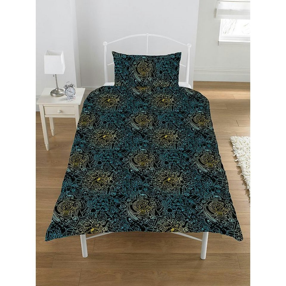 image 1 of Rick And Morty Duvet Cover Set - Black - Single Black | Single