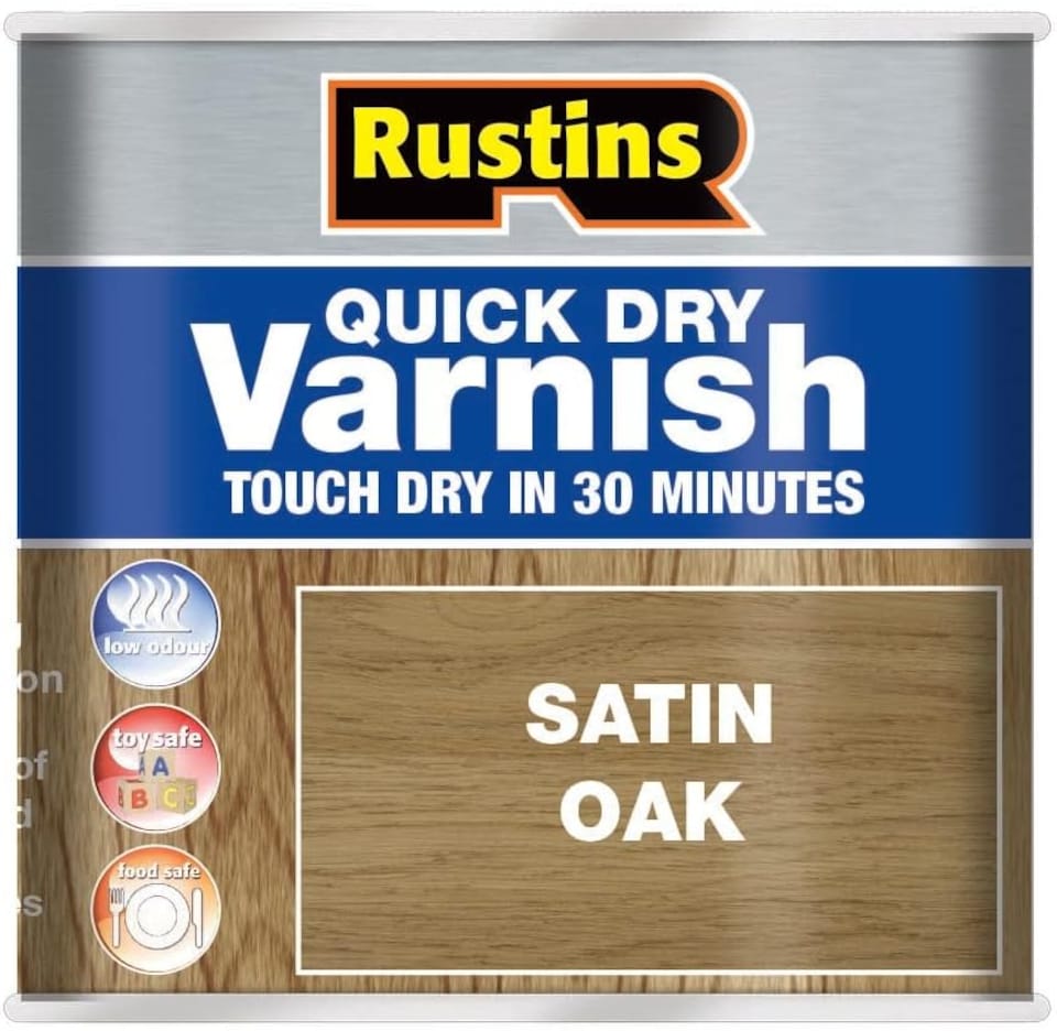 Rustins Quick Dry Varnish Oak 1l | Brown | Oak | 1l | 1