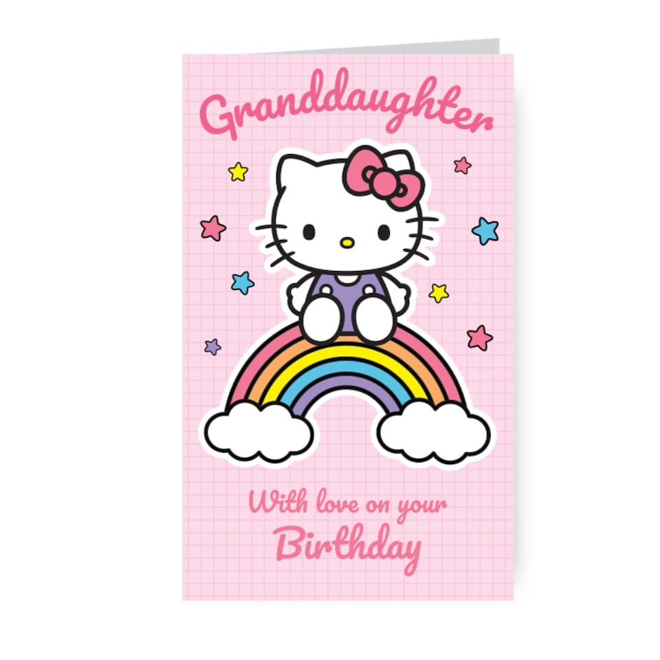 image 1 of HELLO KITTY GRANDDAUGHTER BIRTHDAY CARD