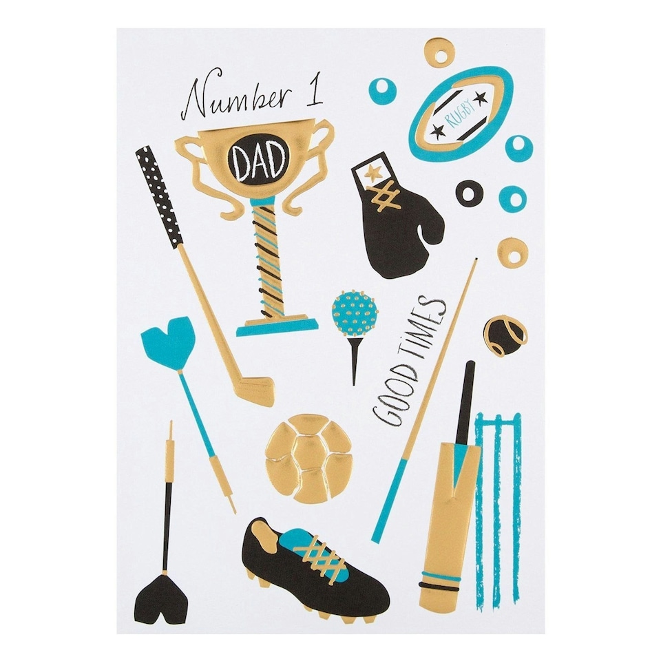 image 1 of Hallmark Dad Father's Day Card 'Number 1' Medium