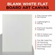 image 2 of 15x15cm Blank White Flat Stretched Board Art Canvas By Janrax