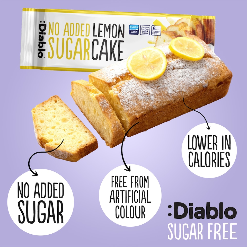 image 1 of Diablo No Added Sugar Lemon Cake 200g