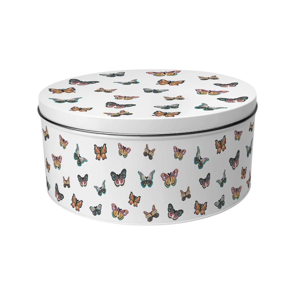 image 1 of Colourful Butterflies Large Cake Tin