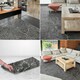 image 5 of NOVECRAFTO Black Self Adhesive Vinyl Floor Tiles - 12”x24” (30.48x60.96cm) - Large Peel & Stick Waterproof Marble Effect Flooring - Pack of Tiles Black | 1.85 sqm