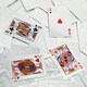 image 5 of Silver Plated Playing Cards With Wooden Box