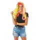 image 4 of Bristol Novelty Unisex Adult Rainbow Wig - Blonde/White/Pink - One Size One Size