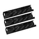 image 1 of Charles Bentley Ottimo Flame Tamer 3x 358mm Gas BBQ Grill Heat Shield Plate Set