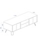 image 6 of Augusta Pine, 2 Door Flat Screen Tv Unit Brown