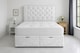 image 3 of Foot Lift White Crush 5ft Kingsize Ottoman Bed Set Headboard and Mattress