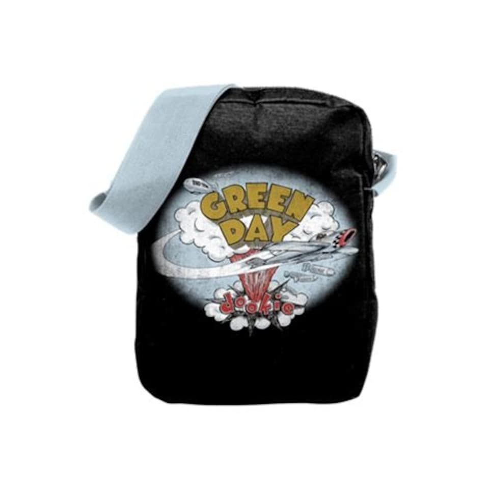 image 1 of Rocksax Green Day Crossbody Bag - Dookie Black