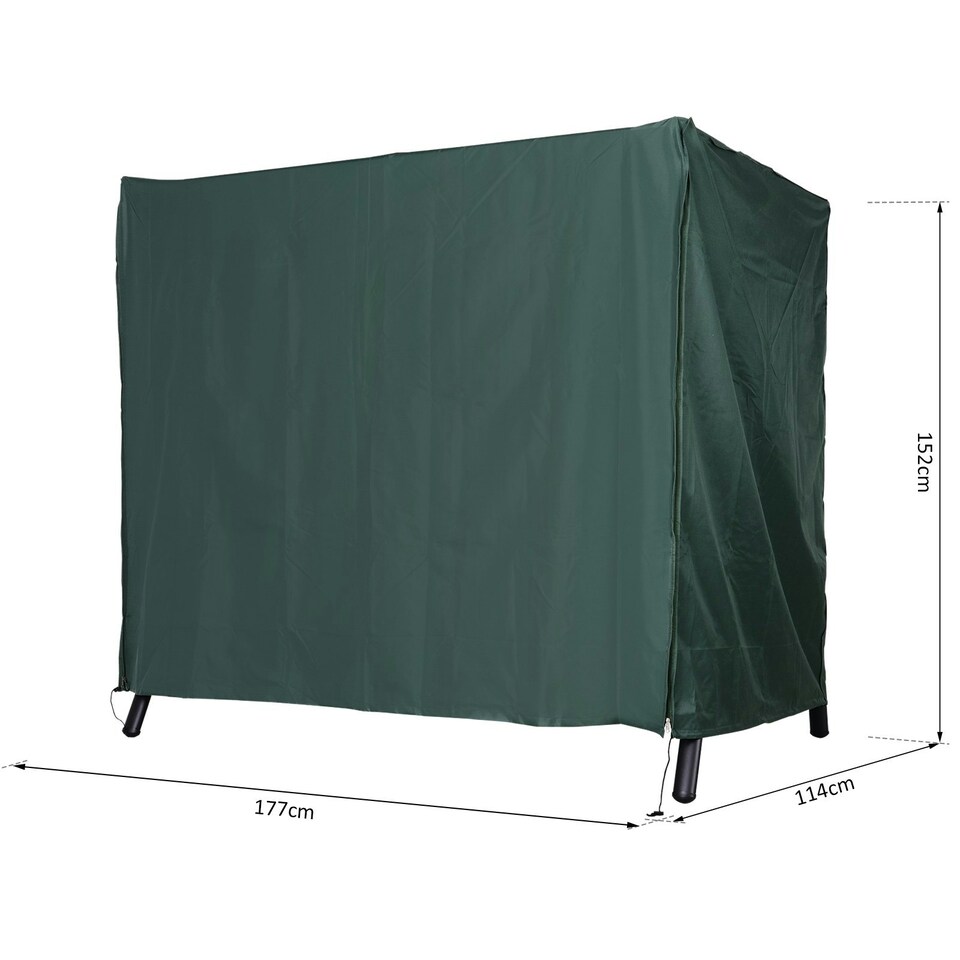 image 1 of Outsunny Garden Furniture Protector Patio Swing Chair Cover Green