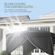 image 5 of Outsunny 3 x 3 m Garden Pop Up Gazebo, Wedding Party Tent Marquee, Water Resistant Awning Canopy with Sidewalls, Windows, Carry Bag | Black | Black