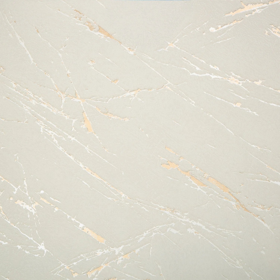 image 1 of Sienna Wallpaper in Ivory and Gold | White | Ivory and Gold | 53cm x 8m