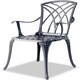 image 3 of Centurion Supports OSHOWA Luxurious Garden and Patio Table and 4 Large Chairs with Armrests Cast Aluminium Bistro Set Grey