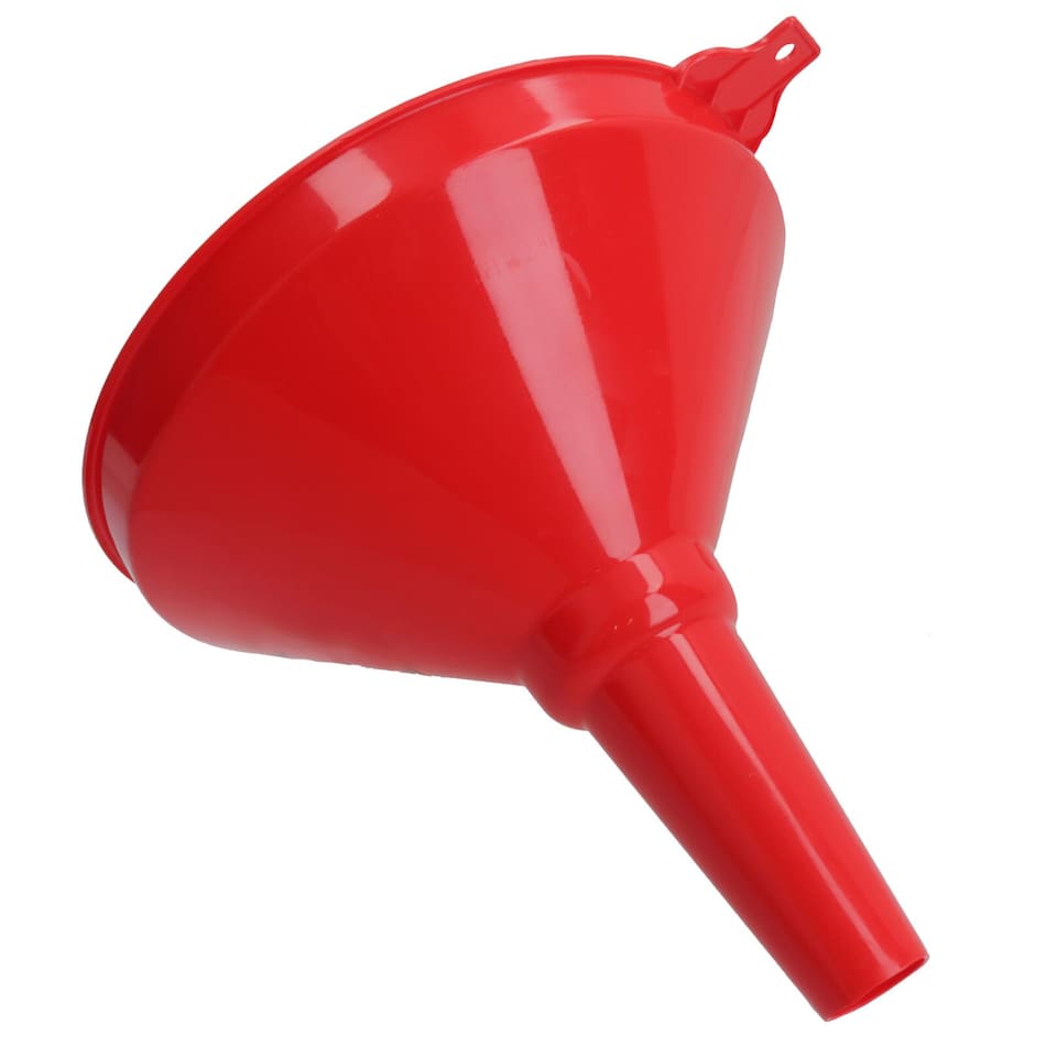 image 1 of 8" Wide Plastic Fuel Funnel With Fixed Spout Suitable Petrol Diesel Water Oil