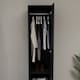 image 8 of Vida Designs Riano 1 Door Wardrobe With Shelf & Clothes Rail, Black