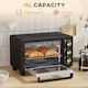 image 3 of HOMCOM Mini Oven 16L Countertop Oven w/ Adjustable Temp Timer 1400W, Black
