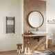 image 2 of Zennor - Anthracite Electric Towel Rail H800mm x W400mm Curved 200w Standard