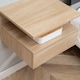 image 8 of HOMCOM Nightstand Set of 2, Wall Mounted Bedside Cabinet, Oak Tone