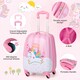 image 9 of COSTWAY 2Pcs Kids Backpack Luggage Set 12'' 16'' Children Carry On Traveling Suitcase