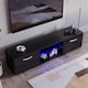 image 6 of Vida Designs Cosmo 2 Door LED TV Unit Entertainment Stand, 160cm, Black | Black | 1