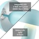 image 5 of Modern Rechargeable Mushroom Table Lamp in Mat Duck Egg with Touch Dimmer Button | Blue | Duck Egg | 1