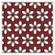 image 1 of Modern decorative floral pattern (Picutre Frame) White | L