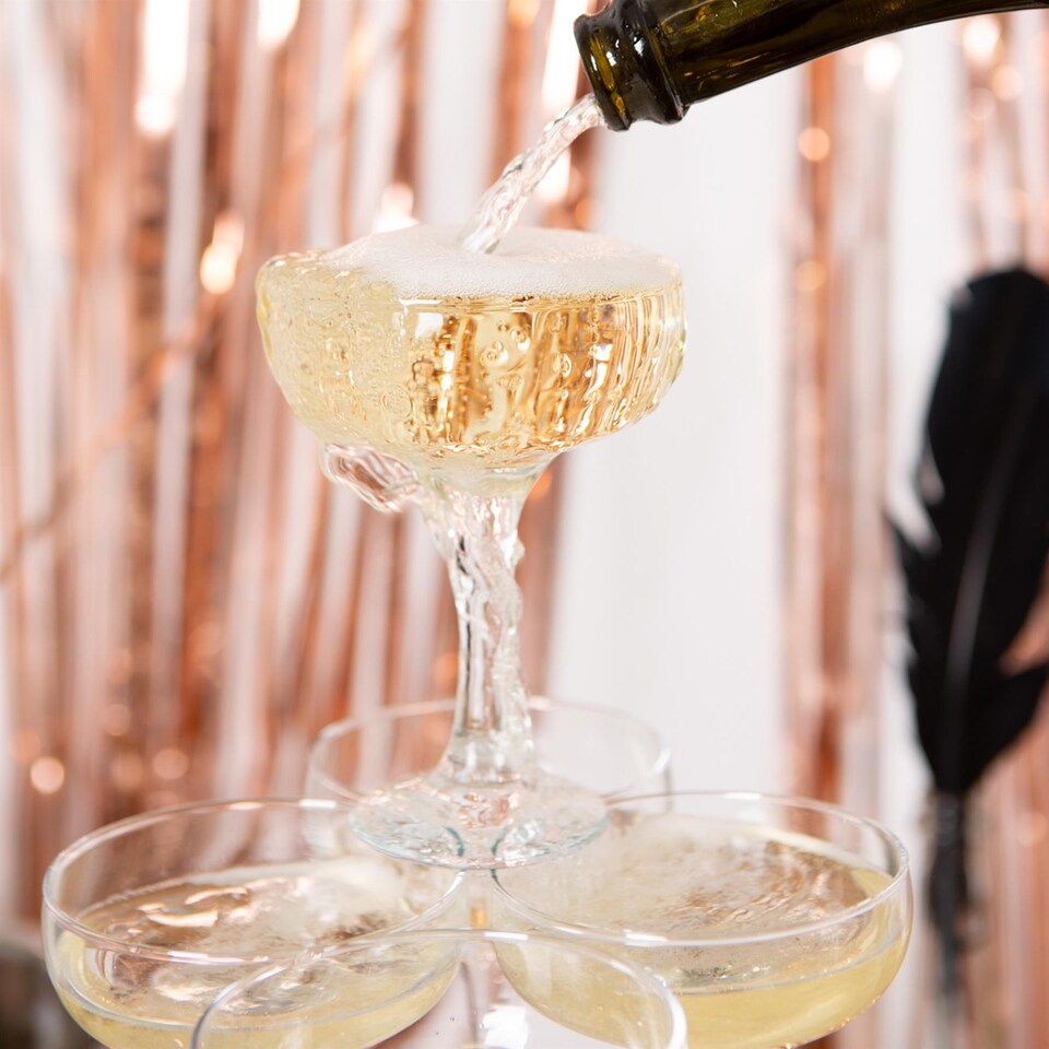 image 1 of LAV Misket Glass Champagne Saucers - 235ml - Pack of 6